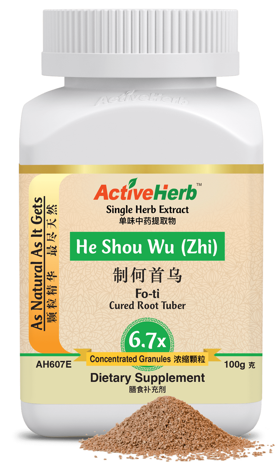 He Shou Wu (Zhi) Granules (6.7:1), 100gm