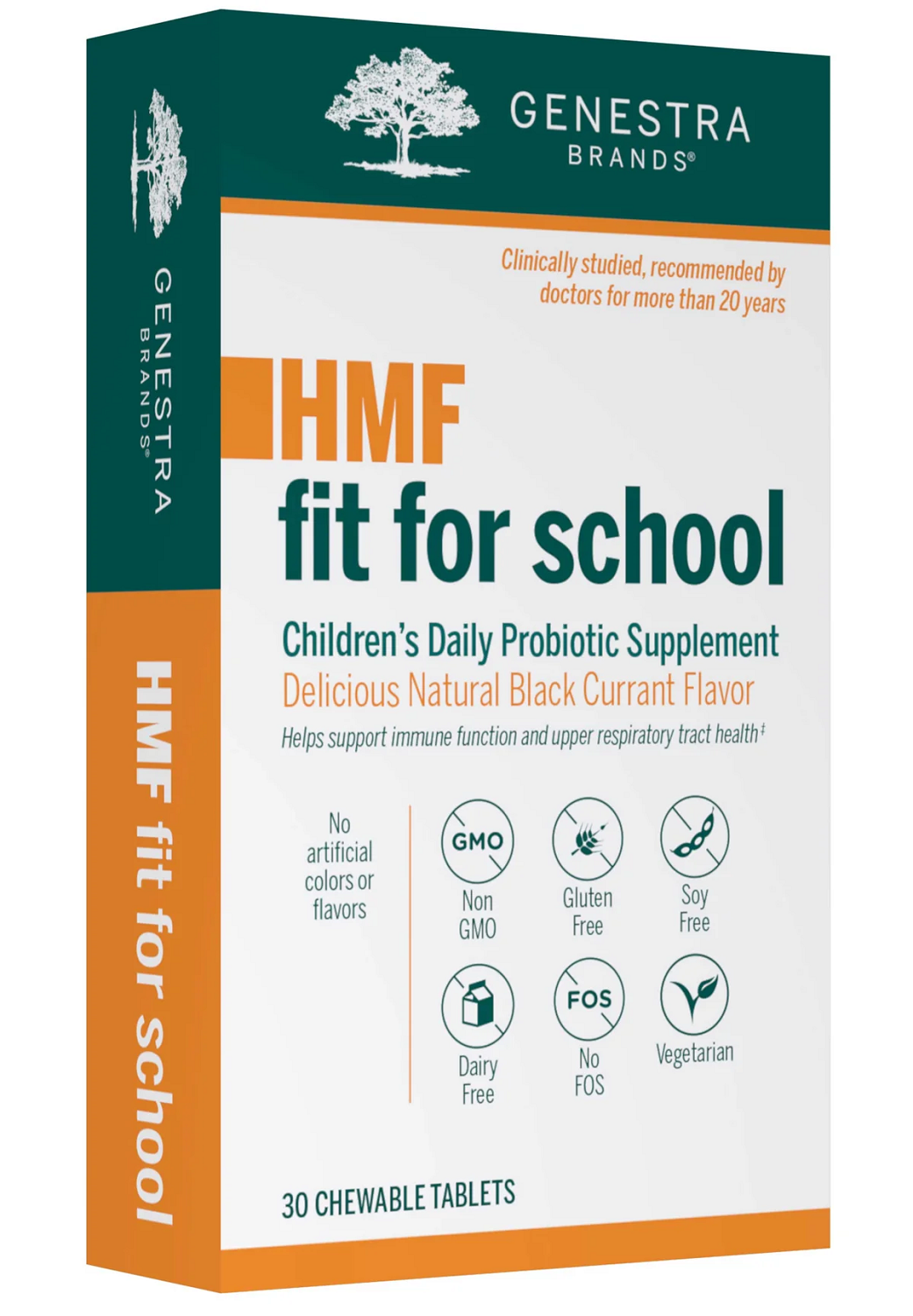 HMF Fit for School Chewable Probiotic, 30ct (12.5b CFUs) (EXPIRES 01-2025)