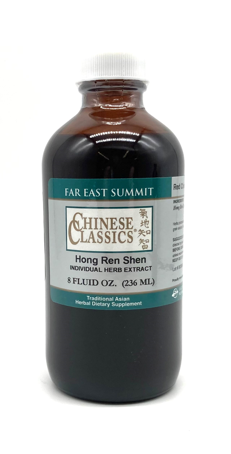 Hong Ren Shen, Ginseng root, Red - 8 oz.