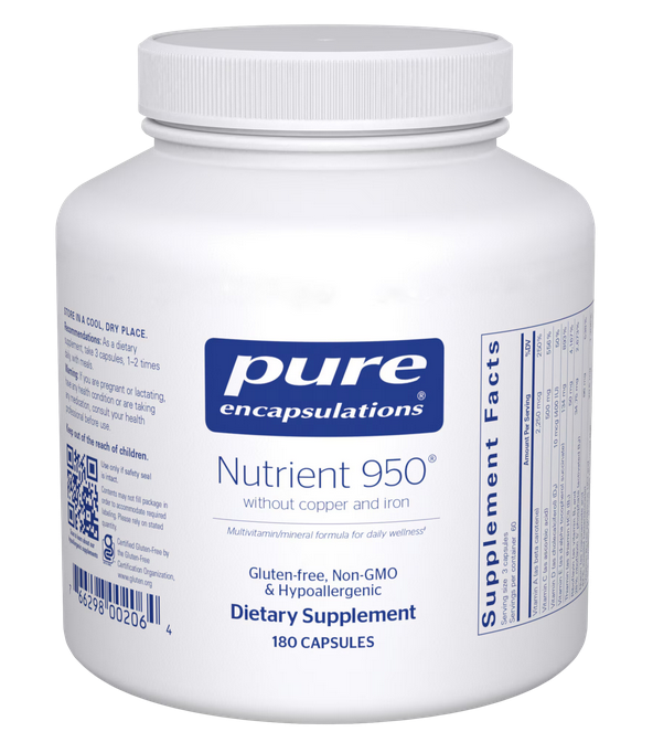 Nutrient 950 w/o Copper & Iron (180 capsules)