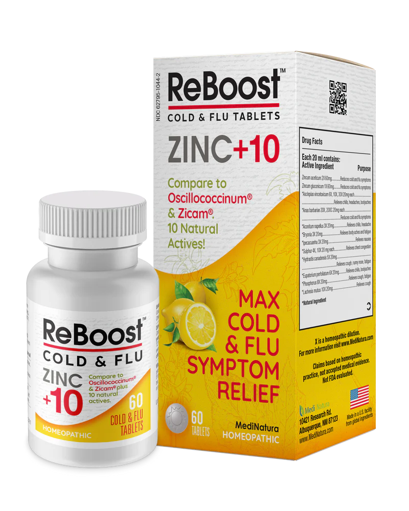 ReBoost Zinc +10 Cold & Flu Tablets 