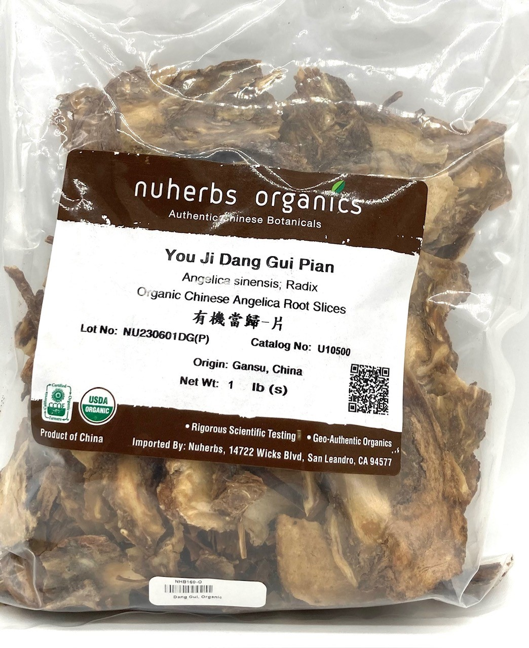 Dang Gui Pian (Sliced) - Organic, 1lb