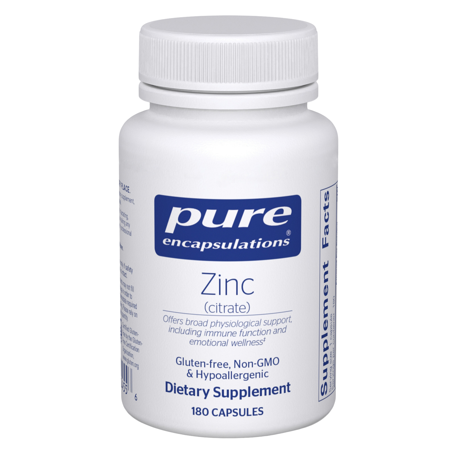 Zinc (citrate), 180ct