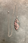 Rhodonite Marquise Pendant 